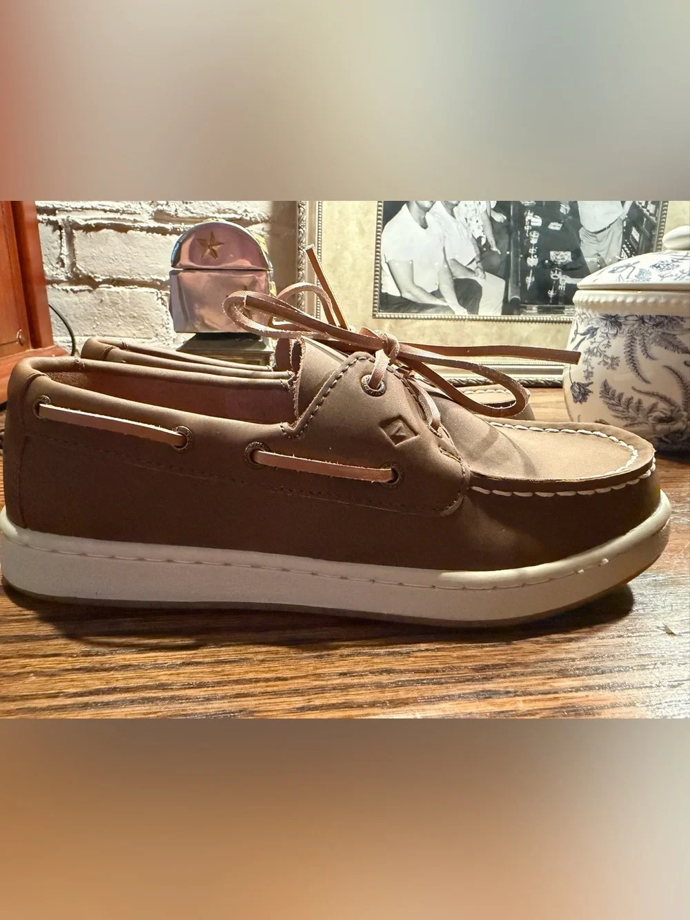 Sperry Kids Brown Leather Boat Shoes